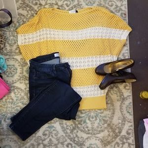 Woven Sunshine Summer Sweater